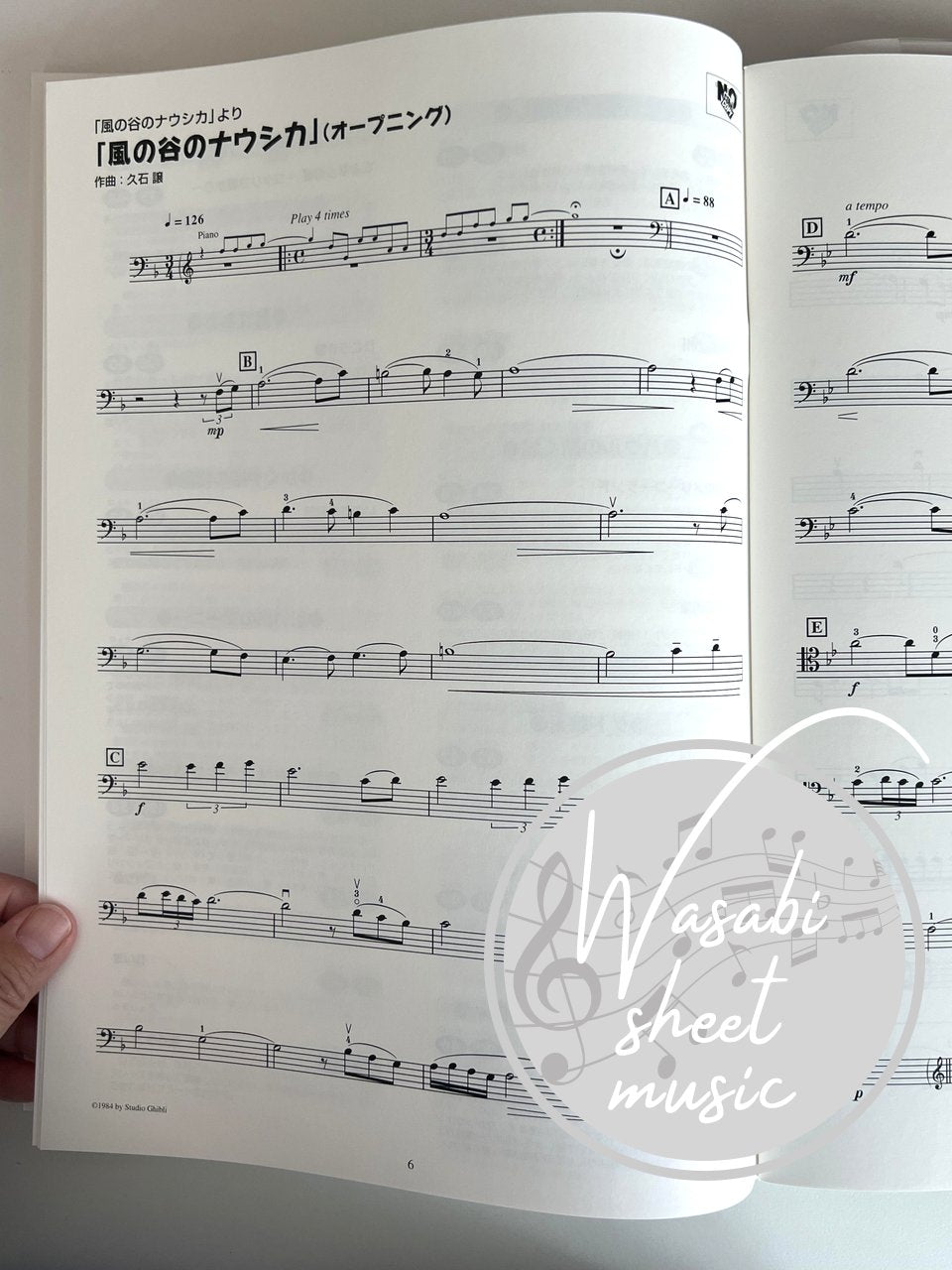 Studio Ghibli Collection for Cello and Piano - Sheet Music Book