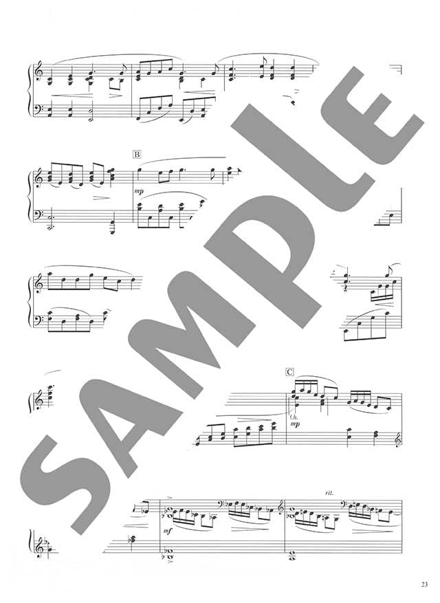 Impressive piano solo: Traditional Japanese songs - Sheet Music Book