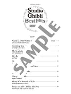 Studio Ghibli Best Hit 10 Piano Solo / English Edition - Sheet Music Book