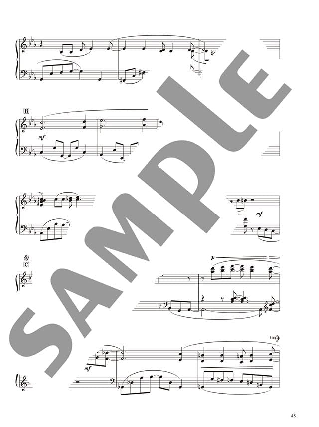 Beautifully Resonant Piano Solos: 90's J-POP Selection 1 (1990-1994) - Piano Solo - Sheet Music Book