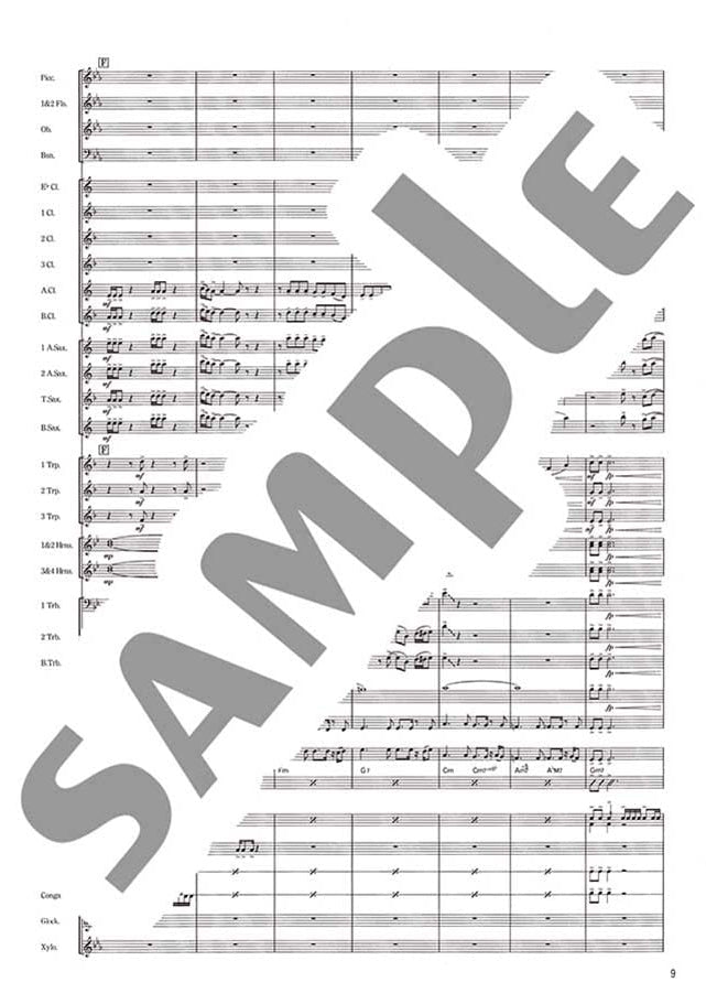 New Sounds in Brass - Japanese Graffiti XVIII - Anime Hero Theme Medley: Wind Band - Sheet Music Book