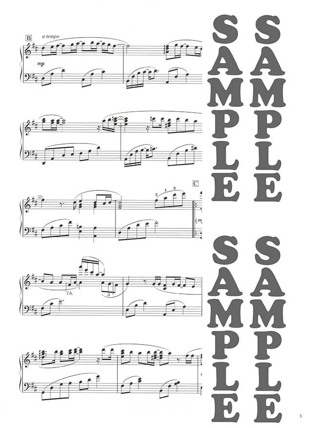 Impressive piano solo: Wedding Songs - Sheet Music Book