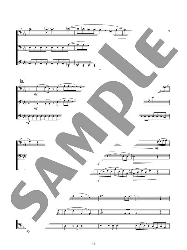 Ensemble de Anime: Trombone Ensemblede - Sheet Music Book