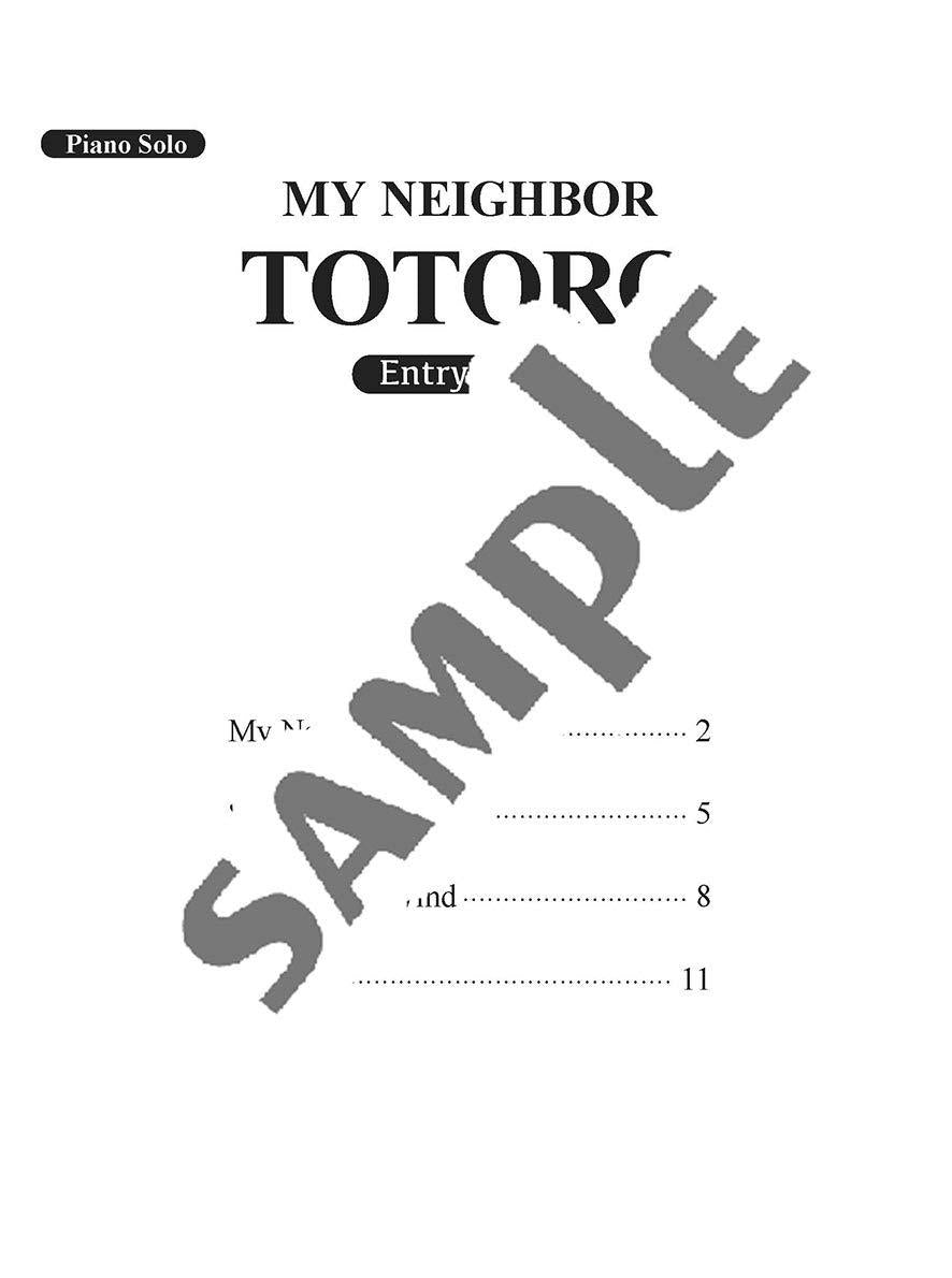 My Neighbor Totoro(Studio Ghibli) Piano Solo - Sheet Music Book/English Version