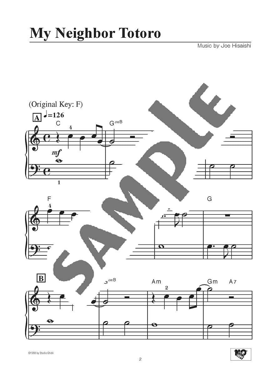 My Neighbor Totoro(Studio Ghibli) Piano Solo / English Edition - Sheet Music Book