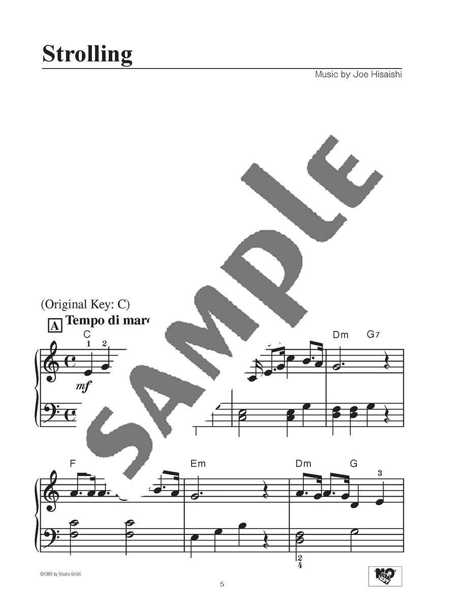 My Neighbor Totoro(Studio Ghibli) Piano Solo / English Edition - Sheet Music Book