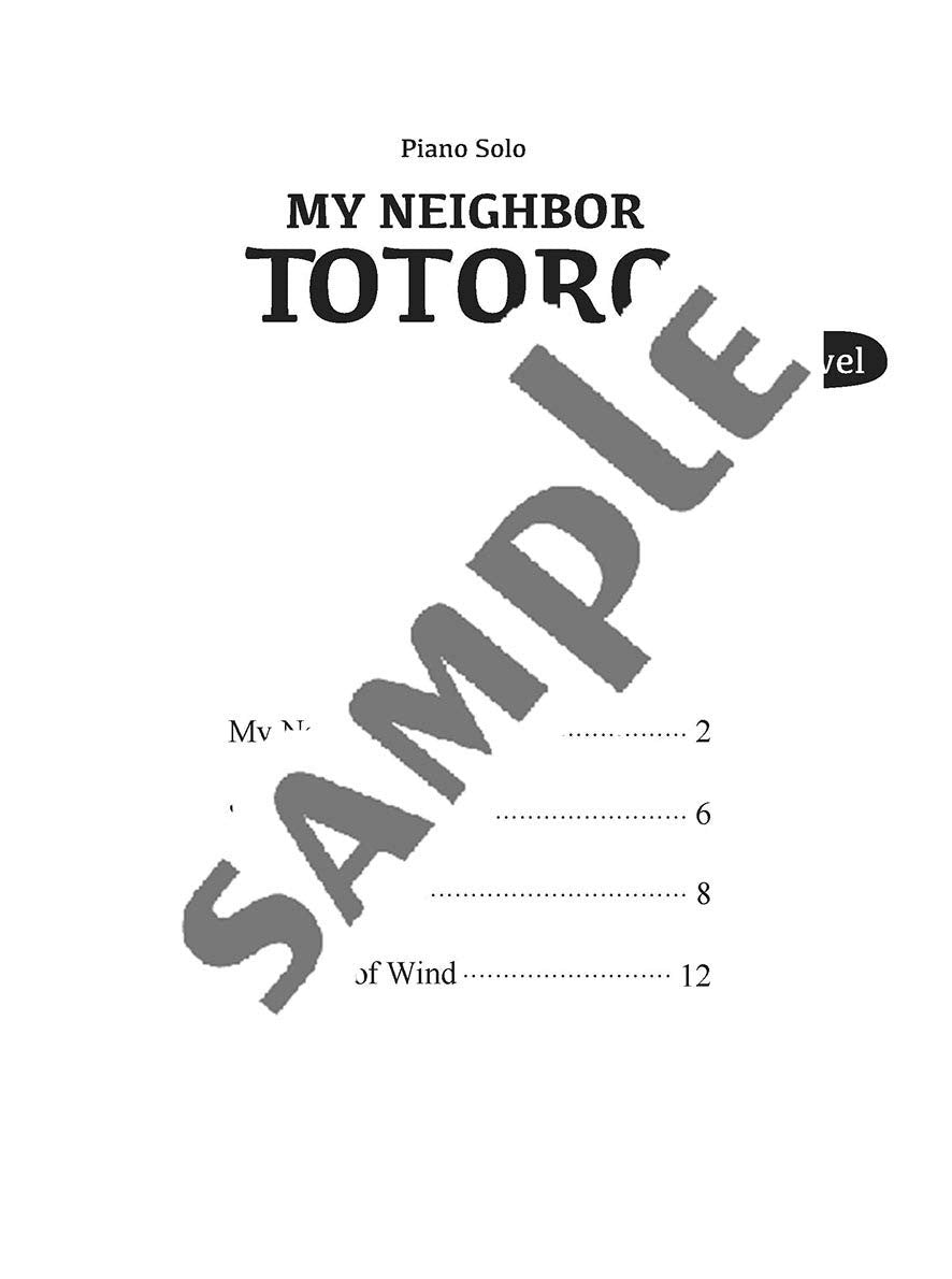 My Neighbor Totoro(Studio Ghibli) Piano Solo - Sheet Music Book/English Version