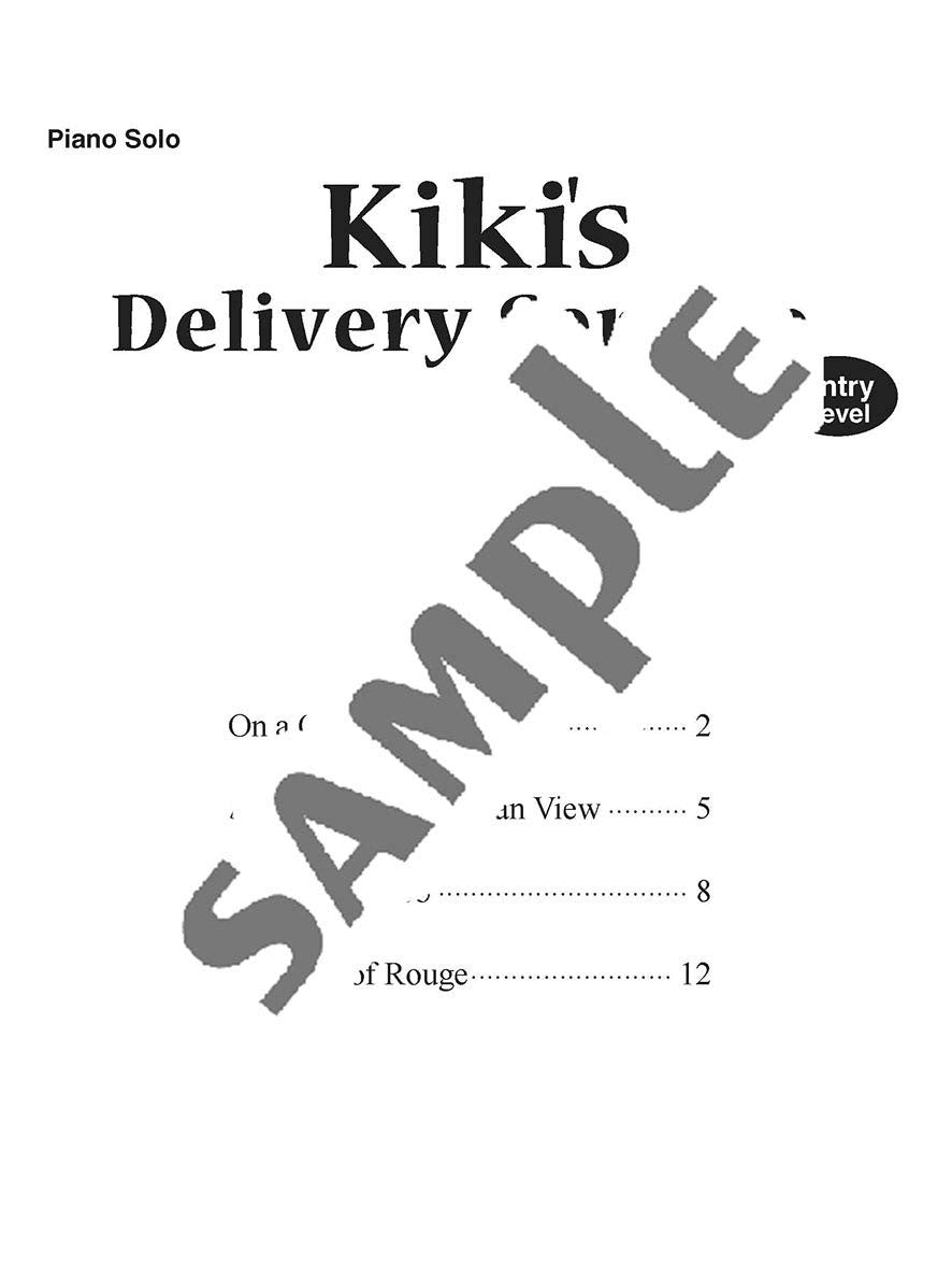 Kiki's Delivery Service(Studio Ghibli) Piano Solo - Sheet Music Book /English Version