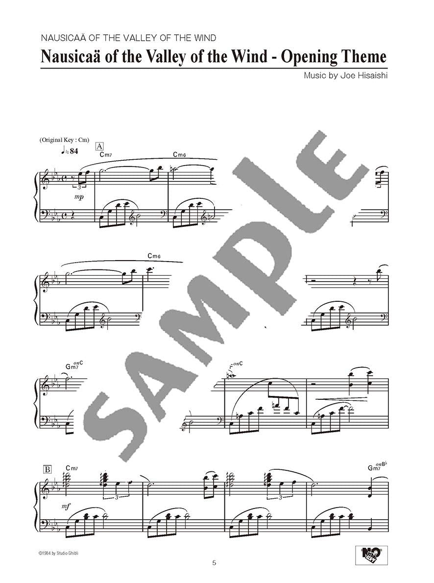 Studio Ghibli Song Piano Solo Selections/English Version