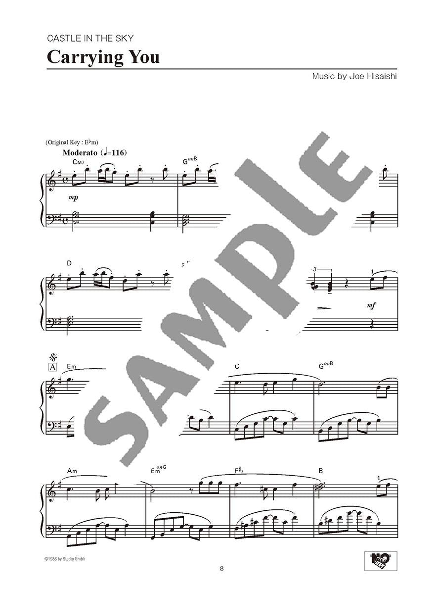 Studio Ghibli Song Piano Solo Selections/English Version