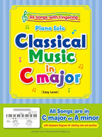 Classical Music in C Major/English Edition: Piano Solo - Sheet Music Book