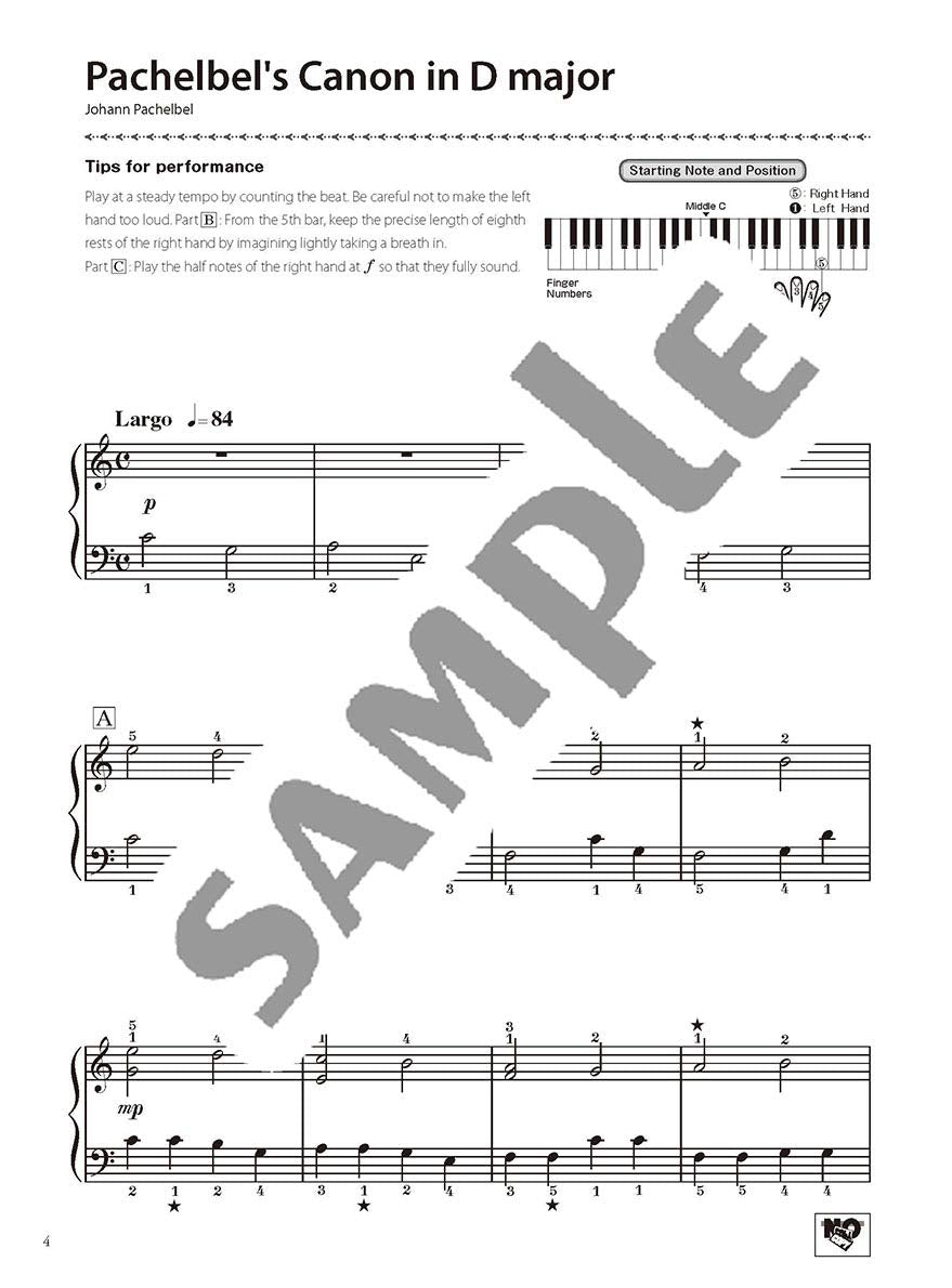 Classical Music in C Major/English Edition: Piano Solo - Sheet Music Book