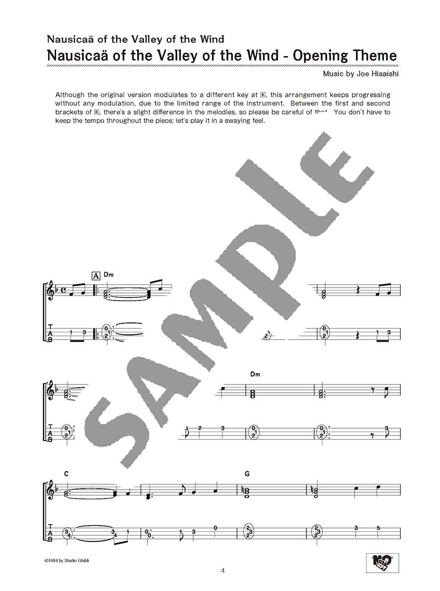 Studio Ghibli Songs for Ukulele Solo Vol.1 /English Version