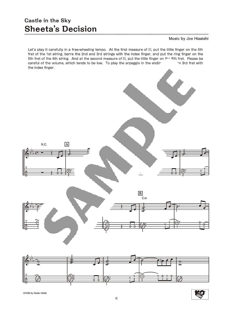 Studio Ghibli Songs for Ukulele Solo Vol.1 /English Version