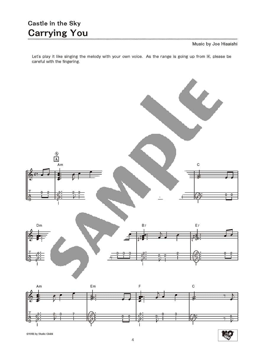 Studio Ghibli Songs for Ukulele Solo Vol.2 /English Version