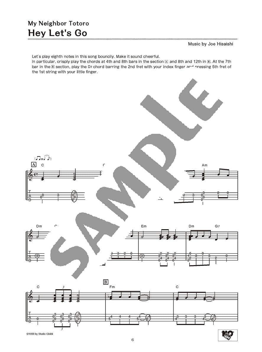 Studio Ghibli Songs for Ukulele Solo Vol.2 /English Version