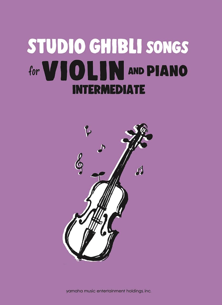 Studio Ghibli Songs for Violin and Piano - Sheet Music Book /English Version