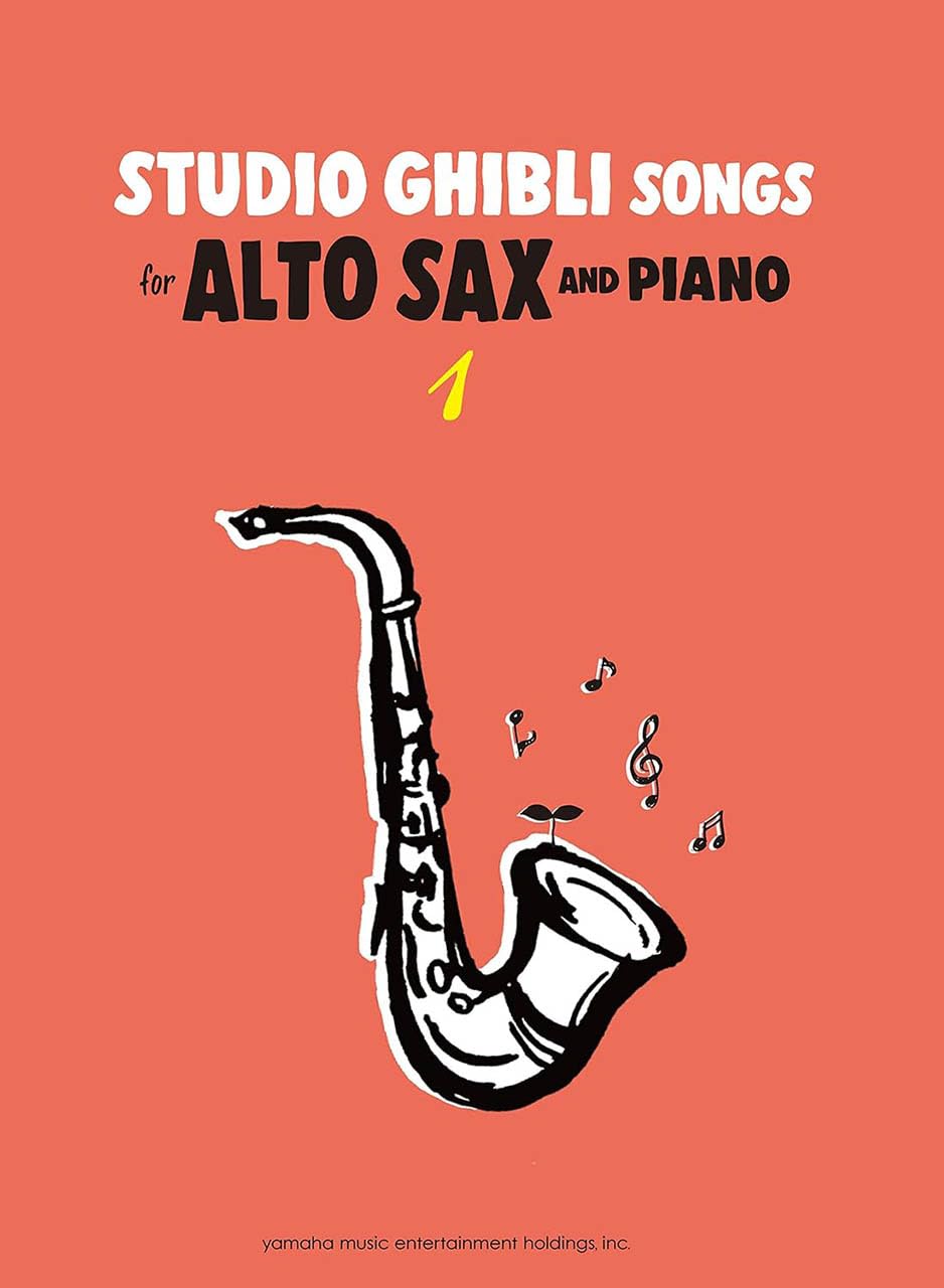 Studio Ghibli Songs for Alto Saxophone and Piano Vol.1 - Sheet Music Book /English Version