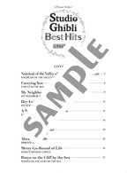 Studio Ghibli Best Hit 10 Piano Solo / English Edition - Sheet Music Book