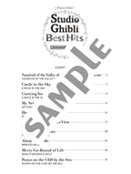 Studio Ghibli Best Hit 10 Piano Solo / English Edition - Sheet Music Book