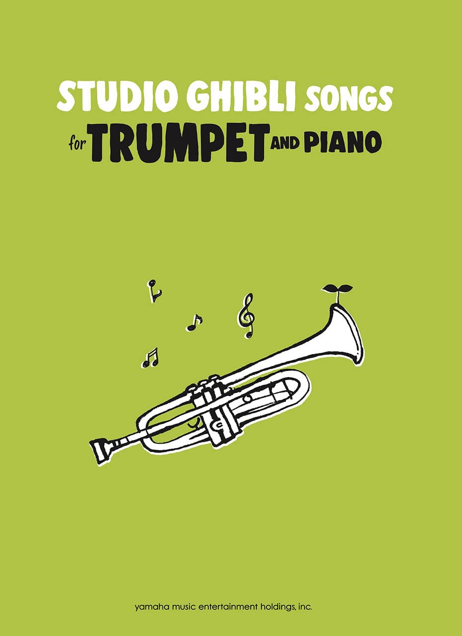 Studio Ghibli Songs for Trumpet and Piano - Sheet Music Book /English Edition