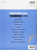 Studio Ghibli Songs for Trombone and Piano / English Edition - Sheet Music Book