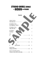 Studio Ghibli Songs for Horn and Piano / English Edition - Sheet Music Book