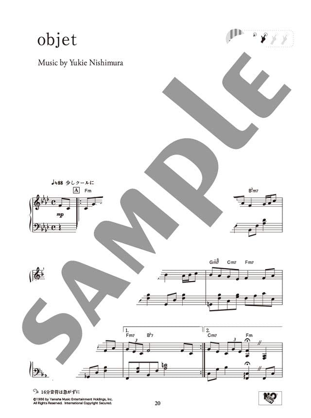 Yukie Nishimura - PIANO SWITCH ~Best Selection~ for Piano Solo - Sheet Music Book