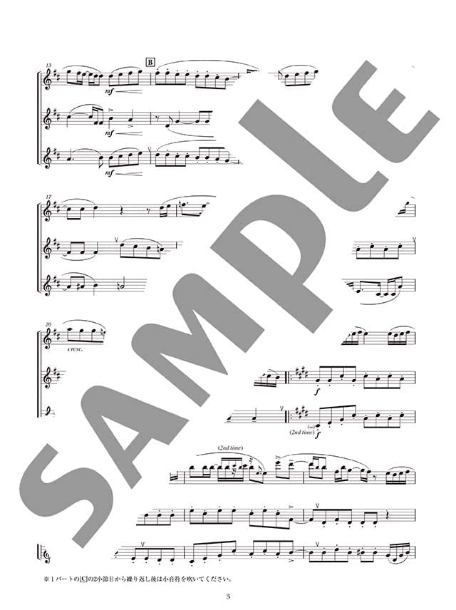 Standard Collection Flute Duo/Trio Ensemble - Sheet Music Book
