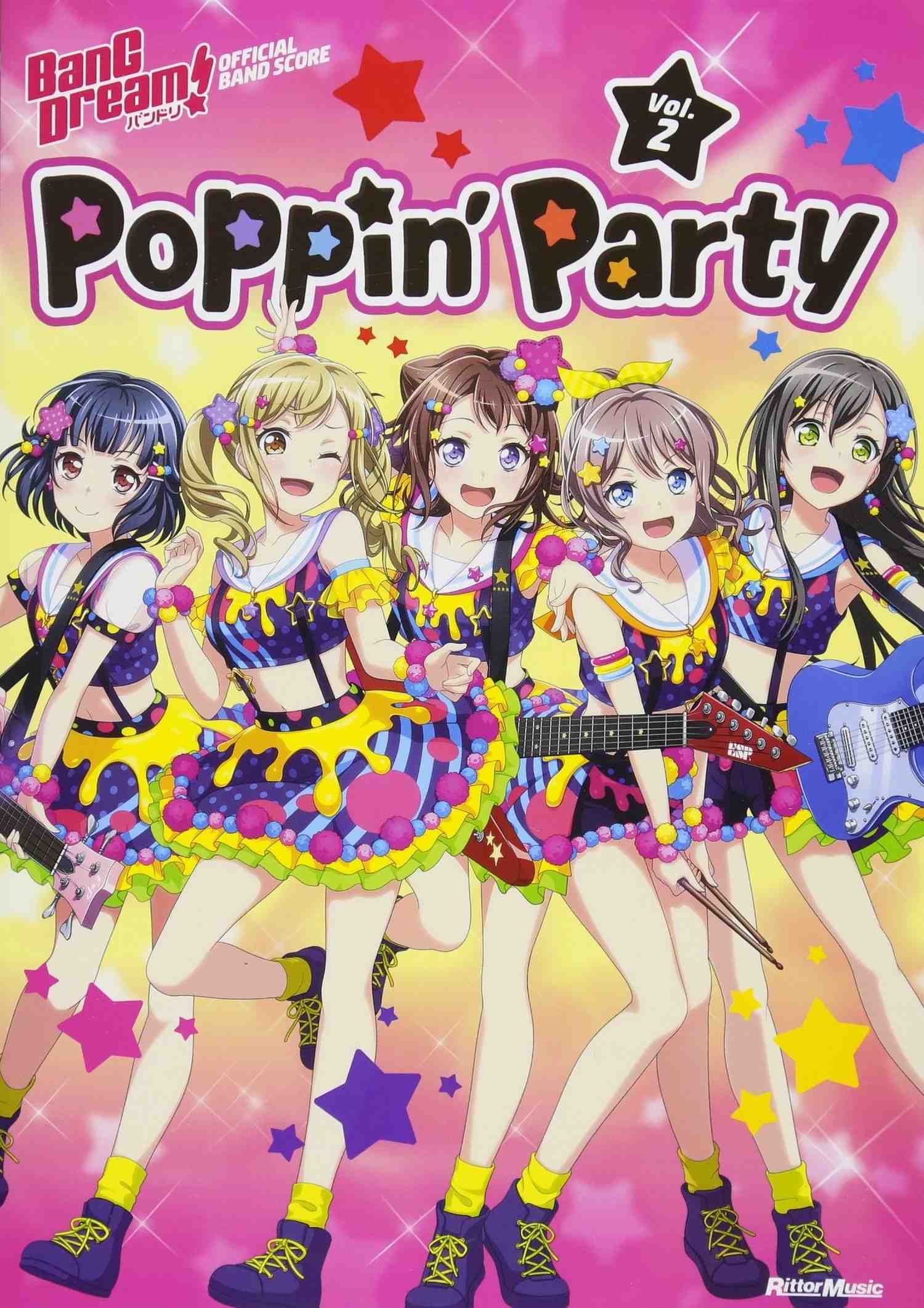 BanG Dream!(Anime) Official Band Score Poppin'Party Vol.2 - Sheet Music Book