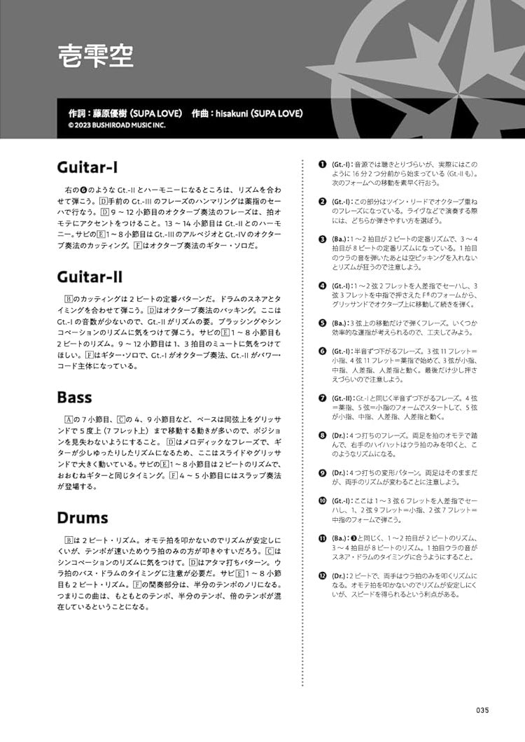 BanG Dream! It's MyGO!!!!! Official Band Score - Sheet Music Book