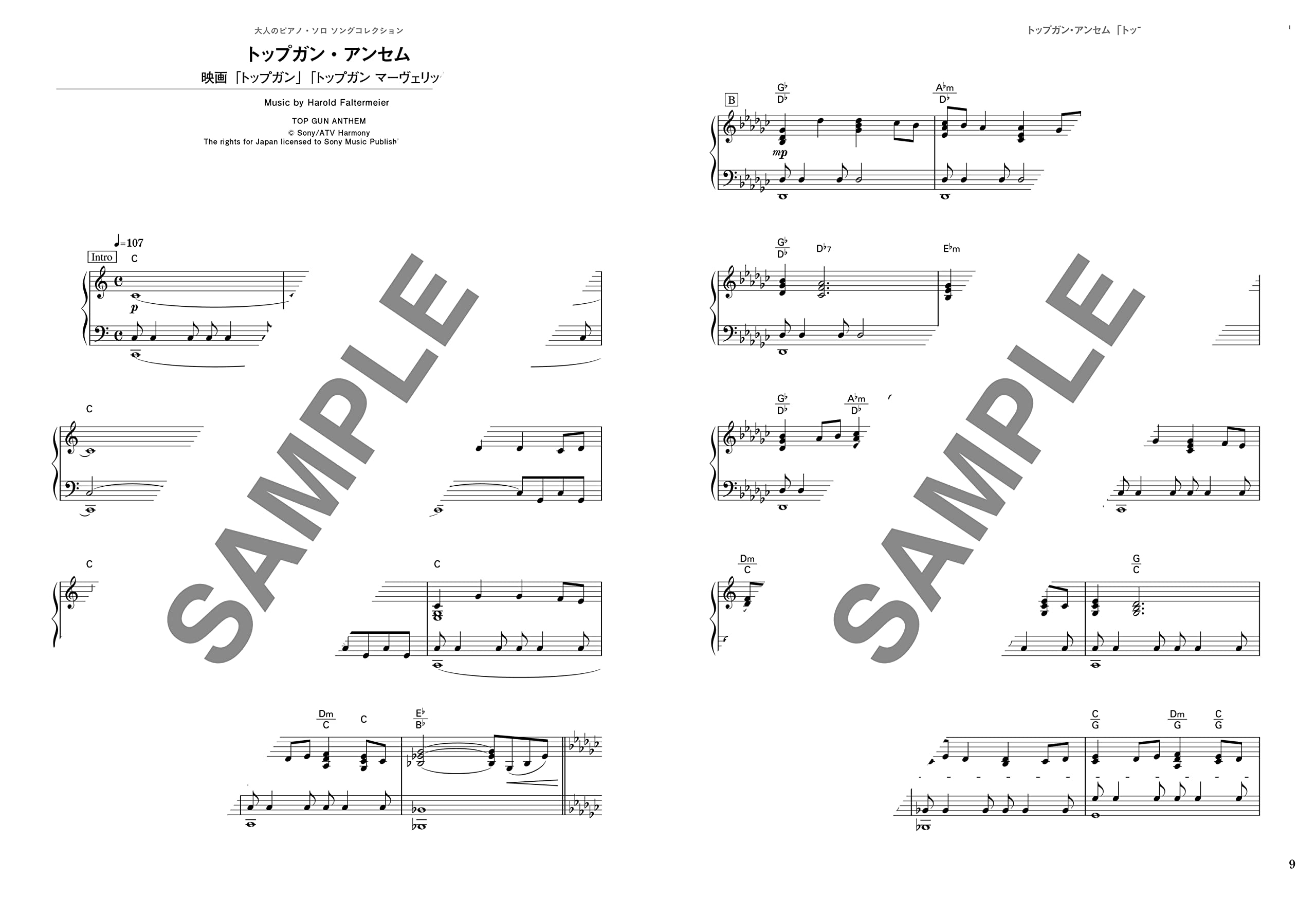 Popular Collection Piano Solo for Grown-ups - Sheet Music Book