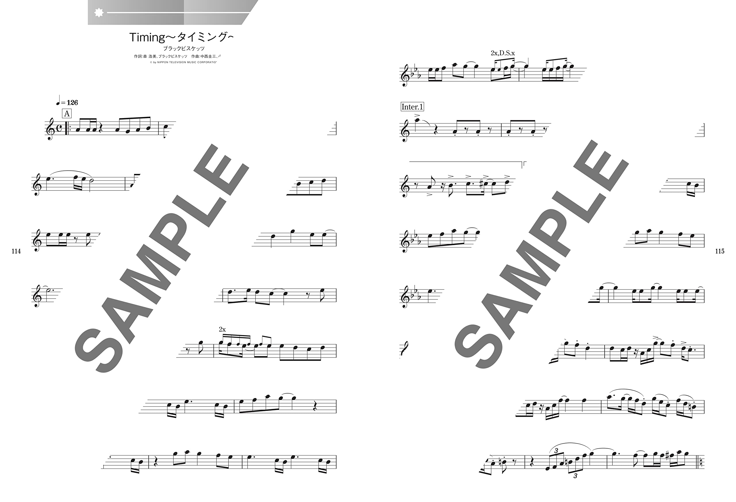 J-POP Songs for Tenor Saxophone Solo - Sheet Music Book